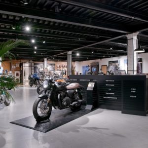 Triumph motorcycle store by Alex Feskov, Moscow - Russia