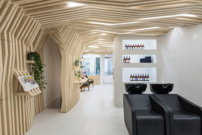 Les Dada East Hair Salon By Joshua Florquin Architecture