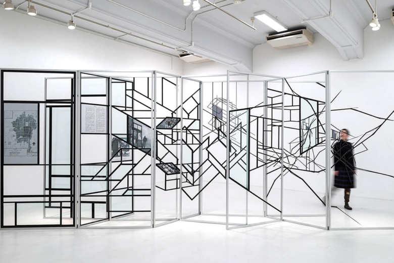 » 3D frames installation by Yusuke Kamata