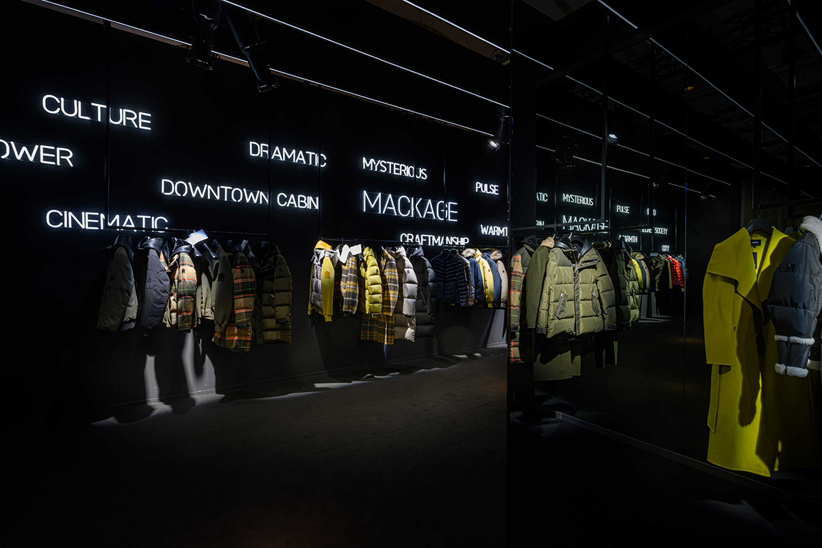 » Mackage exhibit installation by Wea / Pitti Uomo 97 / Mackage, an icy ...