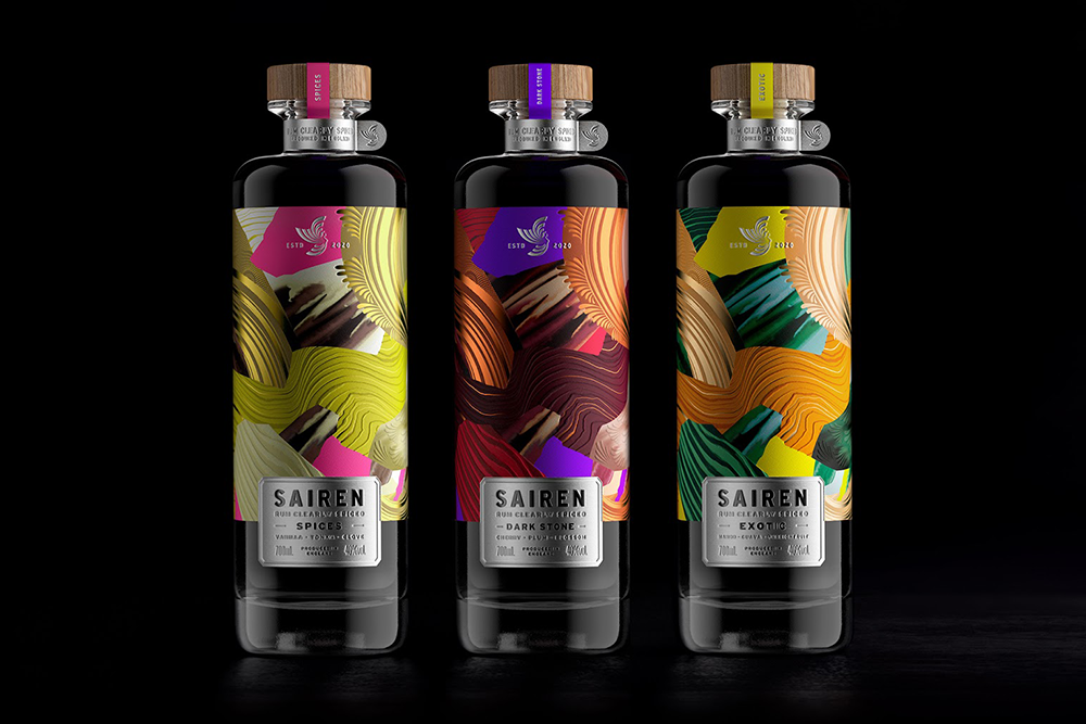 » Sairen Clear Spiced Rum by Símil Design