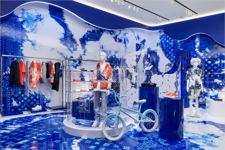 Louis Vuitton's men's flagship store stands at Miyashita Park in