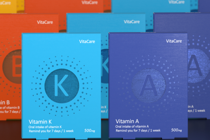 Vita-Care vitamin tablets by Mpack Studio