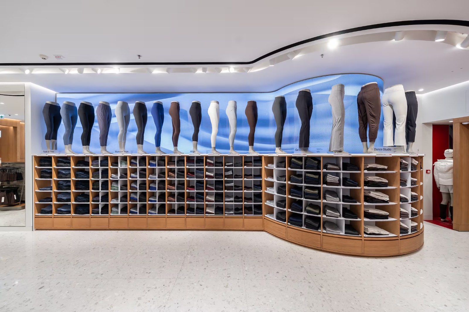 Visual Display Booth Layout » lululemon Pacific Place flagship, Hong Kong, by Studio X